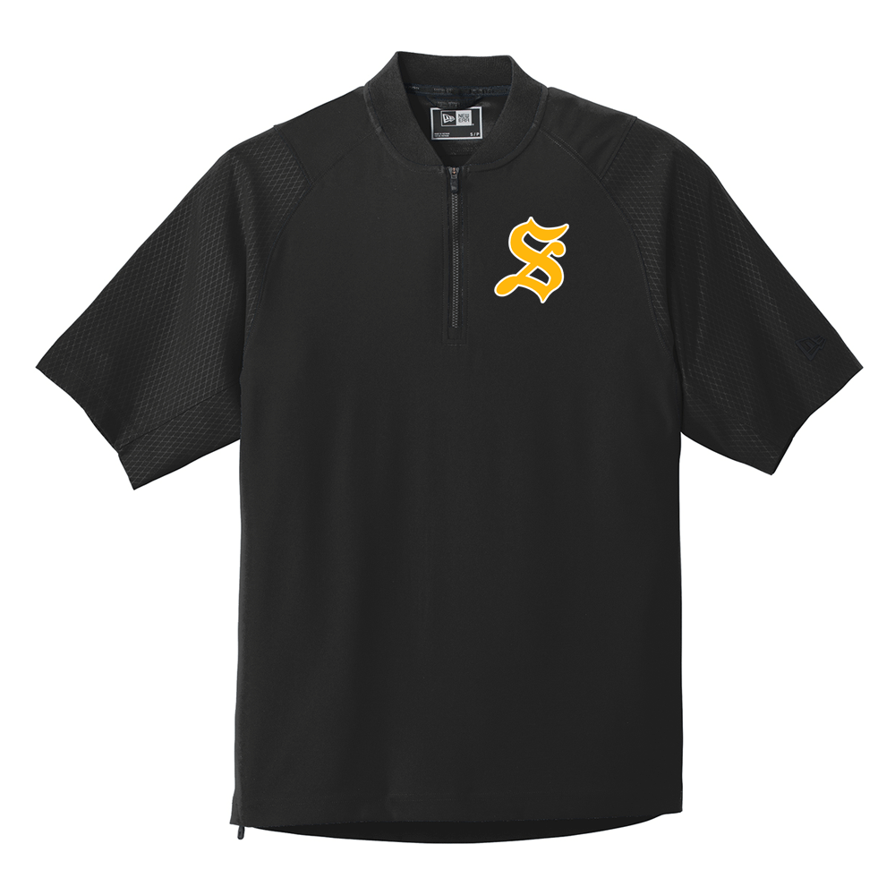 Cage Short Sleeve 1/4-Zip Jacket - Nebraska Gold